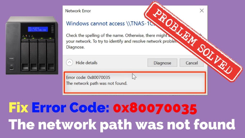 Sửa lỗi Windows 10 1803 không truy cập được NAS hay máy tính trong LAN (error code: 0x80070035)