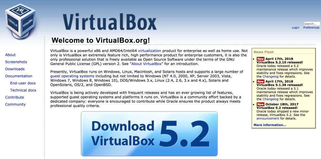 Cài đặt virtualbox 5.2 trên Linux Mint 19 / Linux Mint 18