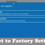 Factory reset Windows 10 without password